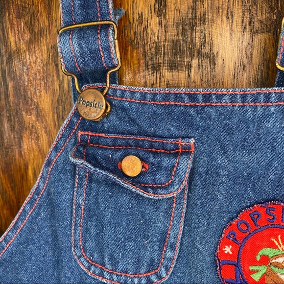 Vintage Denim Overalls Popsicle 2T Jean Patch - Picture 4 of 8